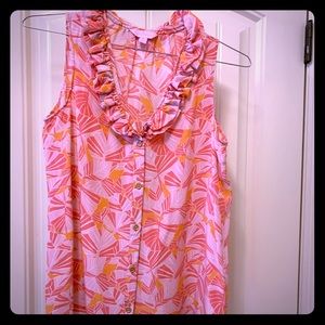 Silk sleeveless blouse